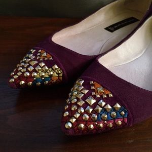 Steve Madden Studded Purple Flats